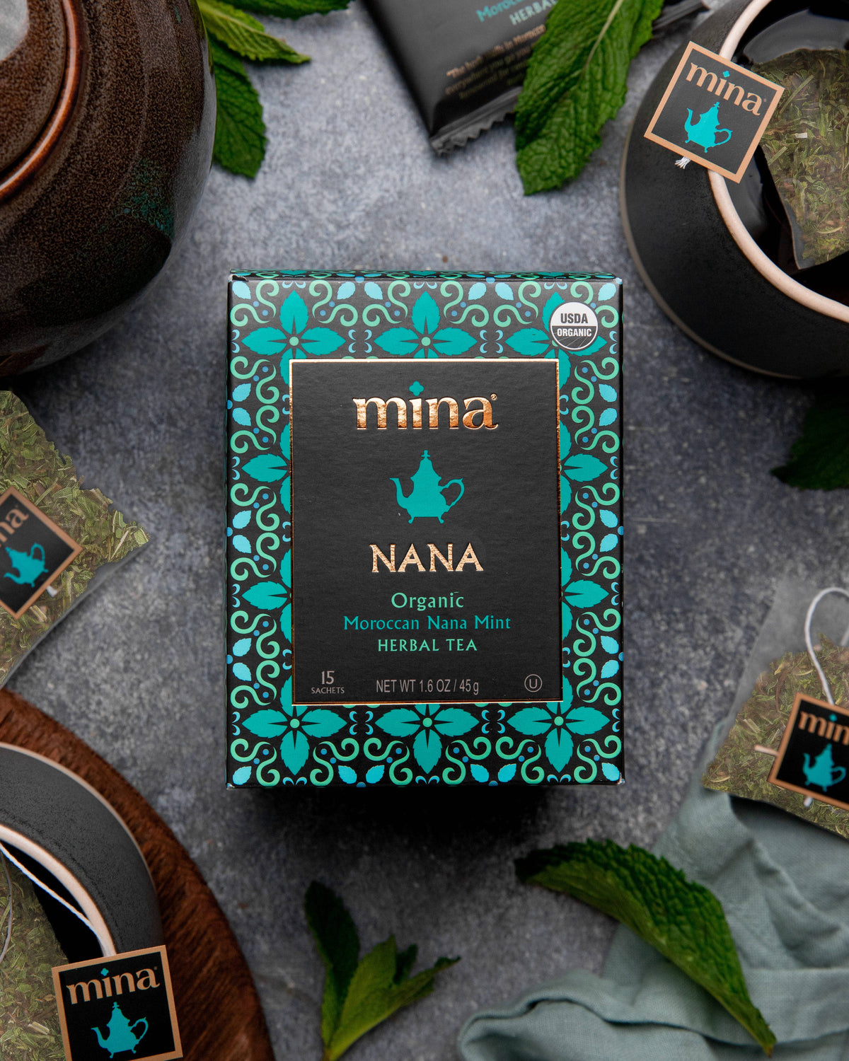 15 ct Nana Organic Moroccan Nana Mint Herbal Tea