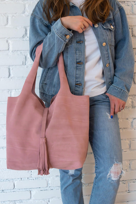Moroccan Handcrafted Leather Tote: Stylish Everyday Carry for Work, Travel & Shopping, Slouchy Hobo Bag