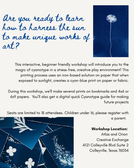 Sun Kissed Prints: An Introductory Cyanotype Workshop
