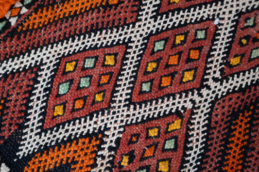 Handmade Moroccan Wool Pouf Floor Cushion Boho Ottoman Pet Bed and Meditation Seat