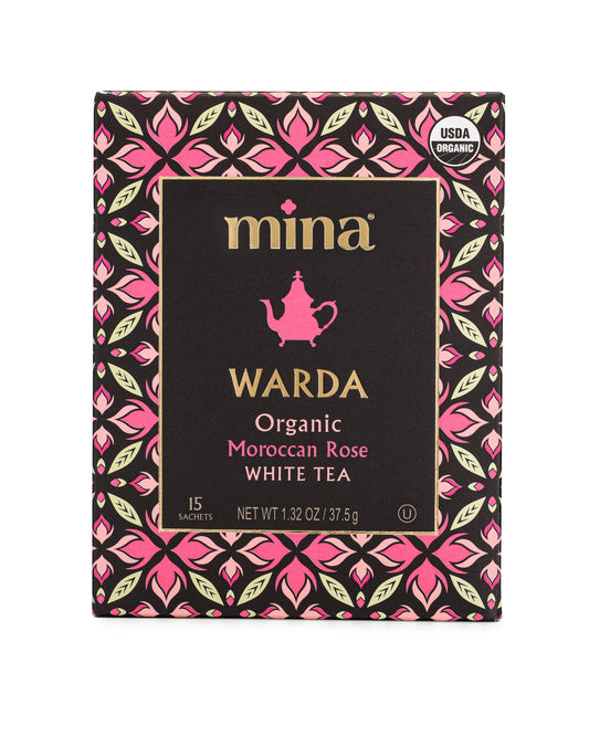 15 ct Warda Organic Moroccan Rose White Tea