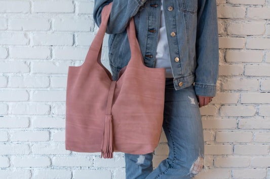Moroccan Handcrafted Leather Tote: Stylish Everyday Carry for Work, Travel & Shopping, Slouchy Hobo Bag