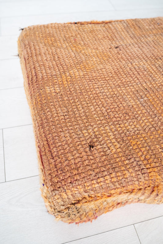 Handmade Moroccan Wool Pouf Floor Cushion Boho Ottoman Pet Bed and Meditation Seat