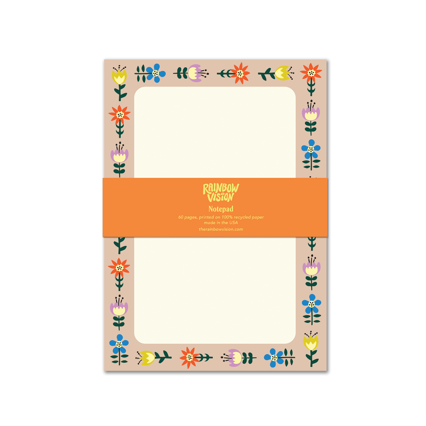 Folk Floral Notepad