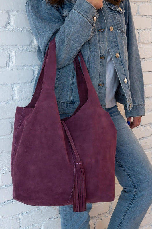 Moroccan Handcrafted Leather Tote: Stylish Everyday Carry for Work, Travel & Shopping, Slouchy Hobo Bag