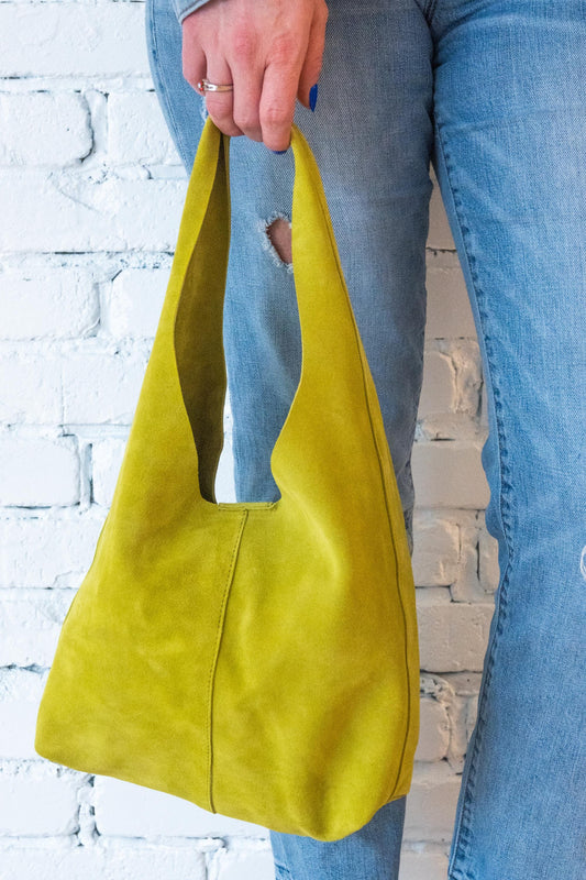 Artisanal Moroccan Suede Hobo Bag: Handcrafted Bohemian Chic Leather Purse for Women