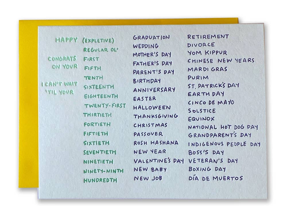 A Card for Every Occasion
