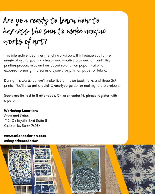 Sun Kissed Prints: An Introductary Cyanotype Workshop