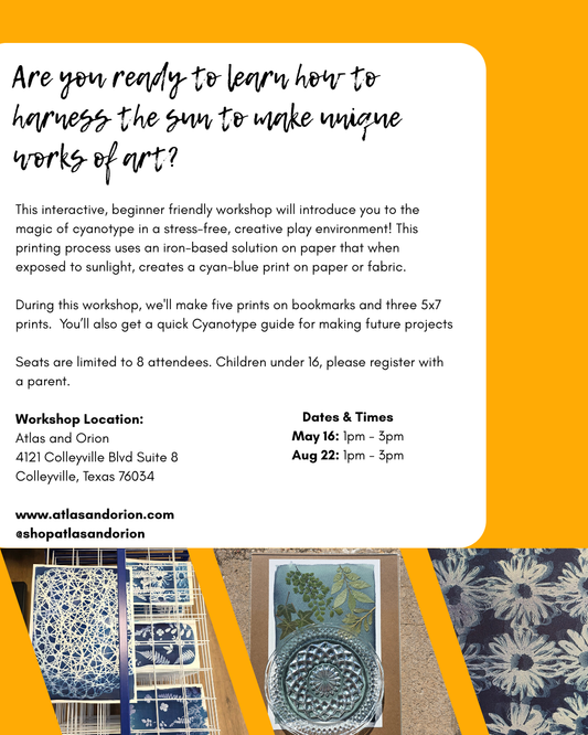 Sun Kissed Prints: An Introductory Cyanotype Workshop