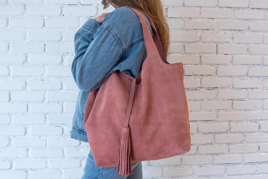 Moroccan Handcrafted Leather Tote: Stylish Everyday Carry for Work, Travel & Shopping, Slouchy Hobo Bag