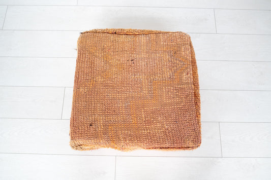 Handmade Moroccan Wool Pouf Floor Cushion Boho Ottoman Pet Bed and Meditation Seat