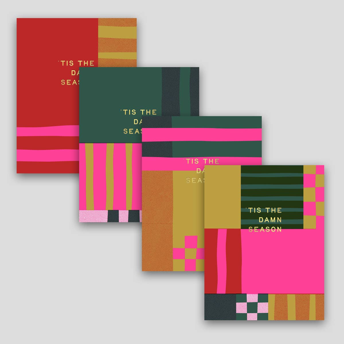 Holiday Season Patchwork Layers - Red