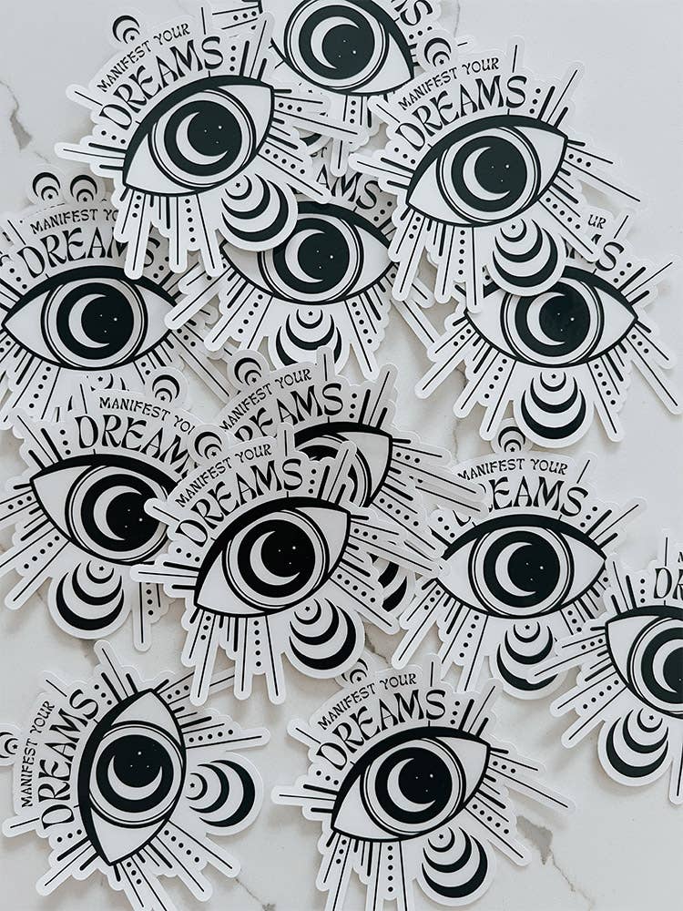 Manifest Your Dreams Sticker - Clear