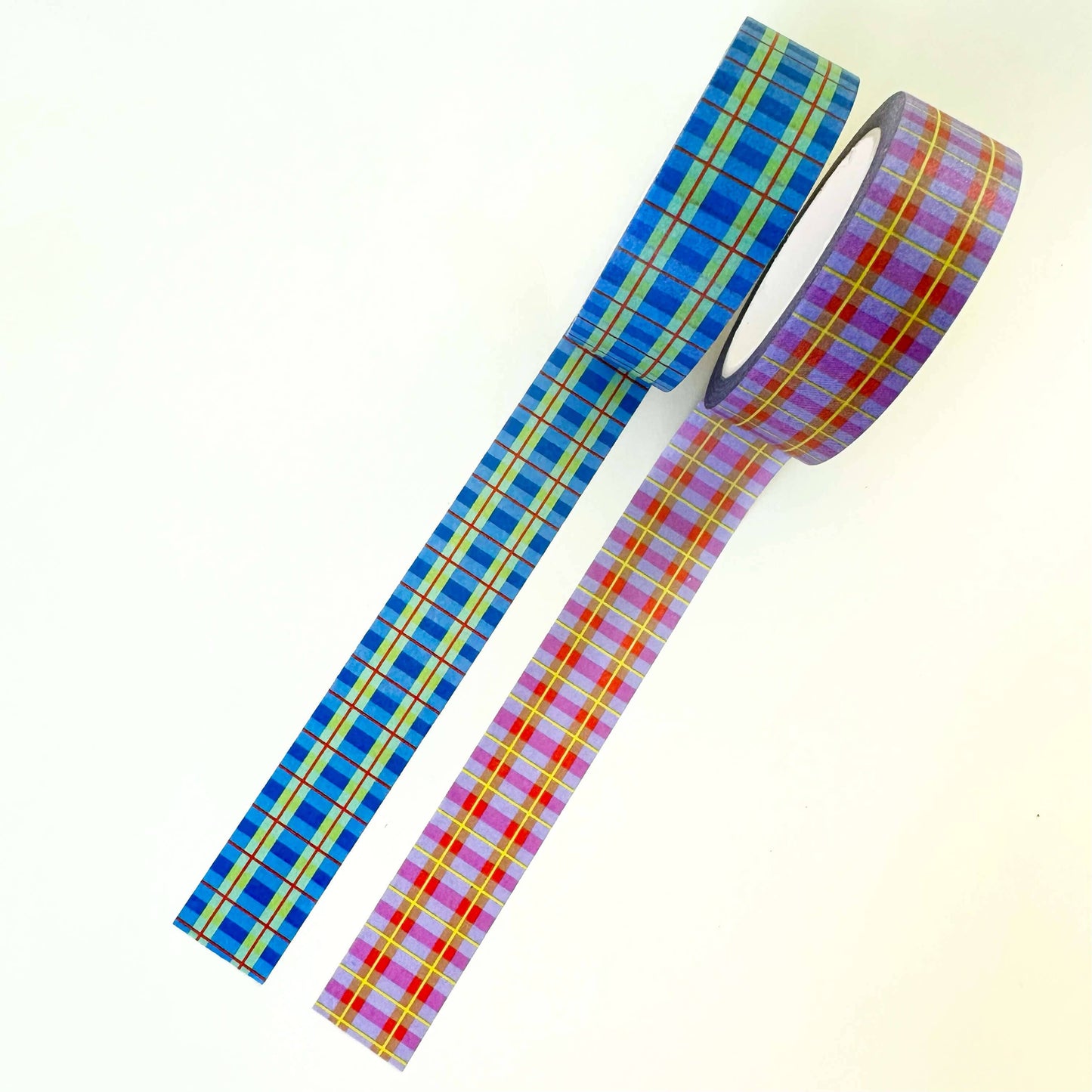 Blue & Lavender Plaid Washi Tape