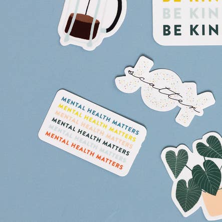 Colorful Mental Health Matters Sticker