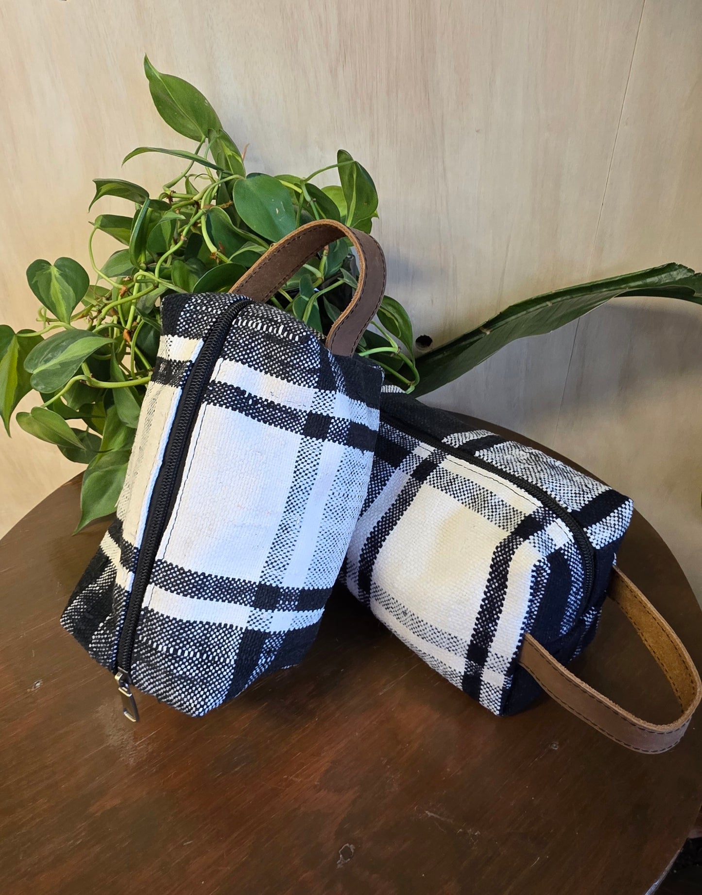 Upcycled Moroccan Blanket Dopp Kit – One‑of‑a‑Kind Travel Toiletry Bag in 3 Colorways (Medium & Large)