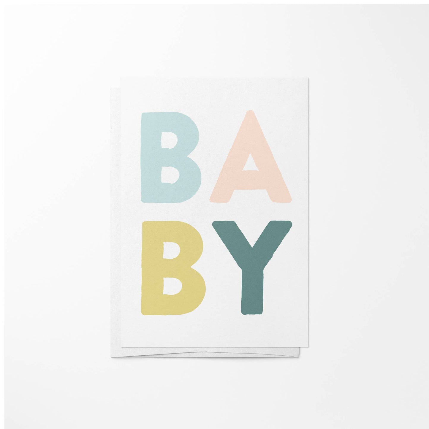 Hand Lettered Baby Mini Enclosure Card