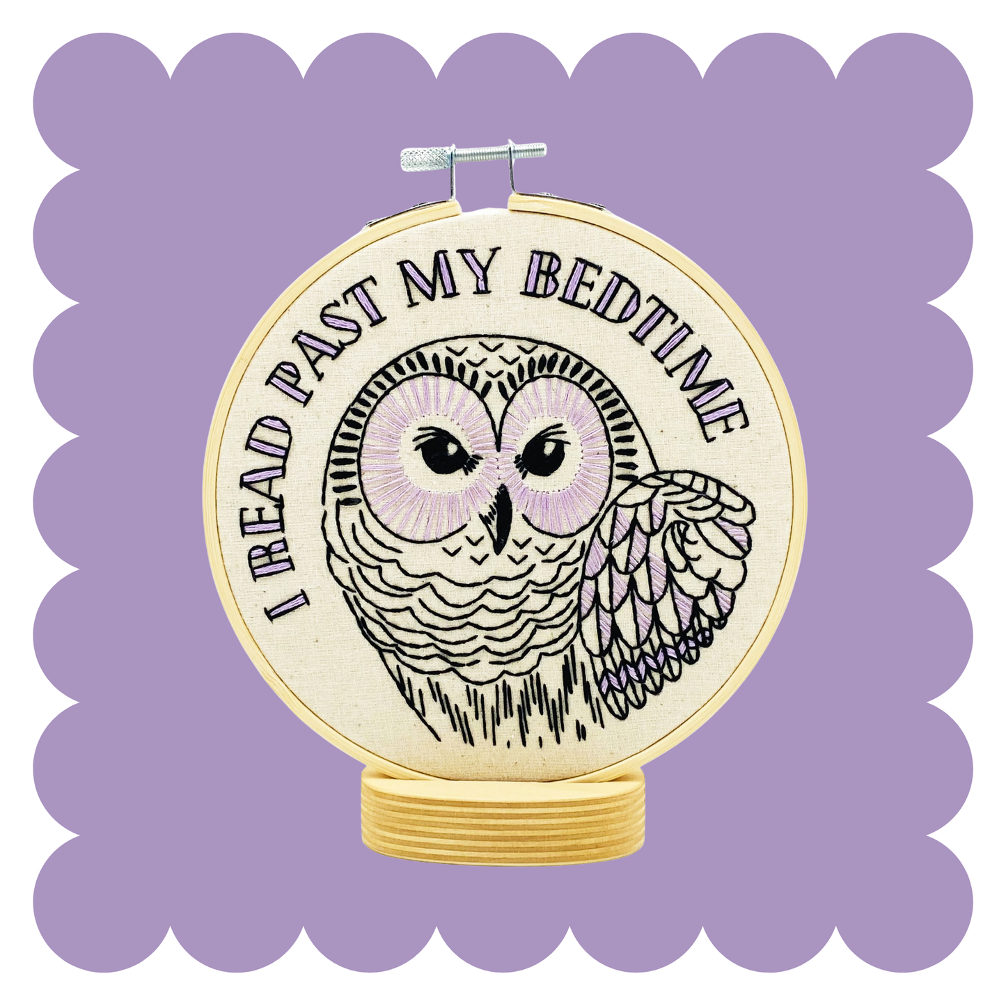 I read past my bedtime Complete Embroidery Kit v.2