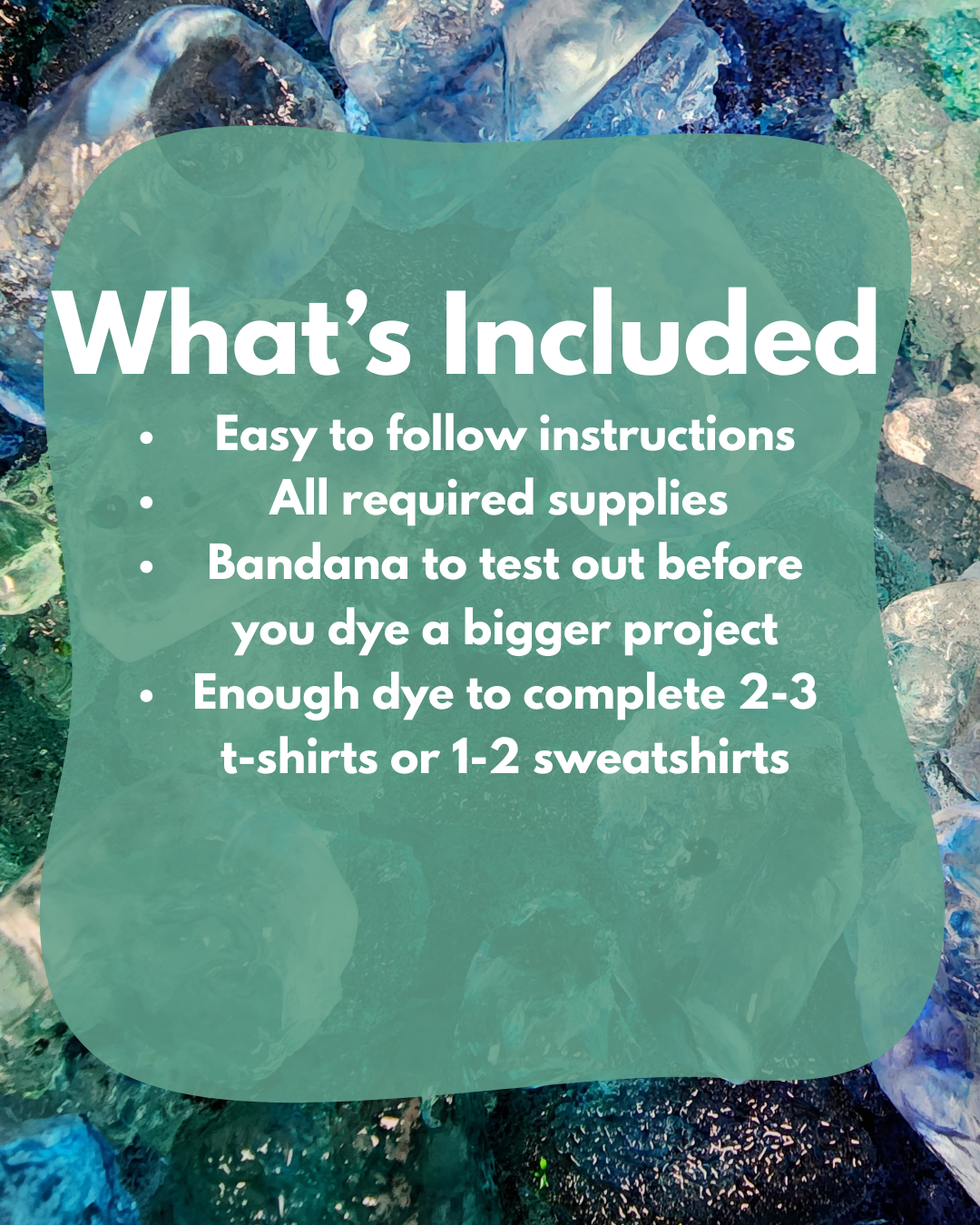 Ice Dye Kit -- DIY kit