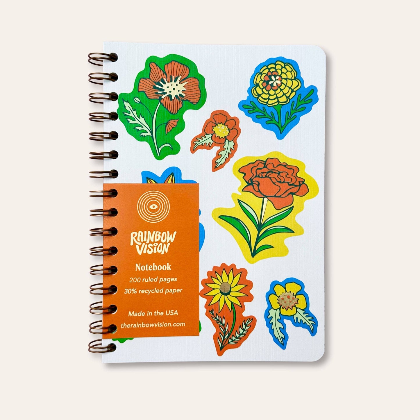 Wild Flower Notebook | Wire Bound
