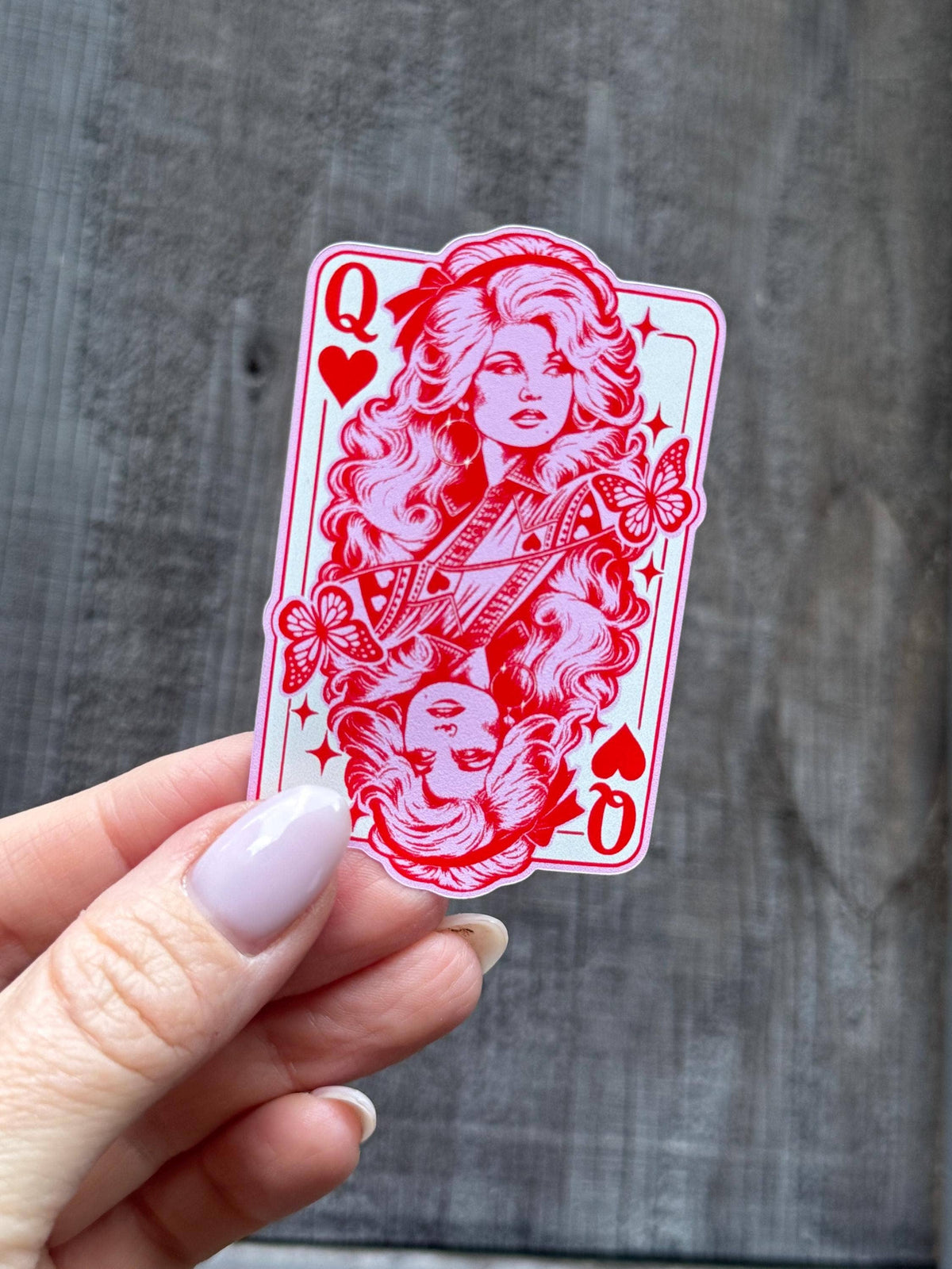 Dolly Parton Queen of Hearts Sticker