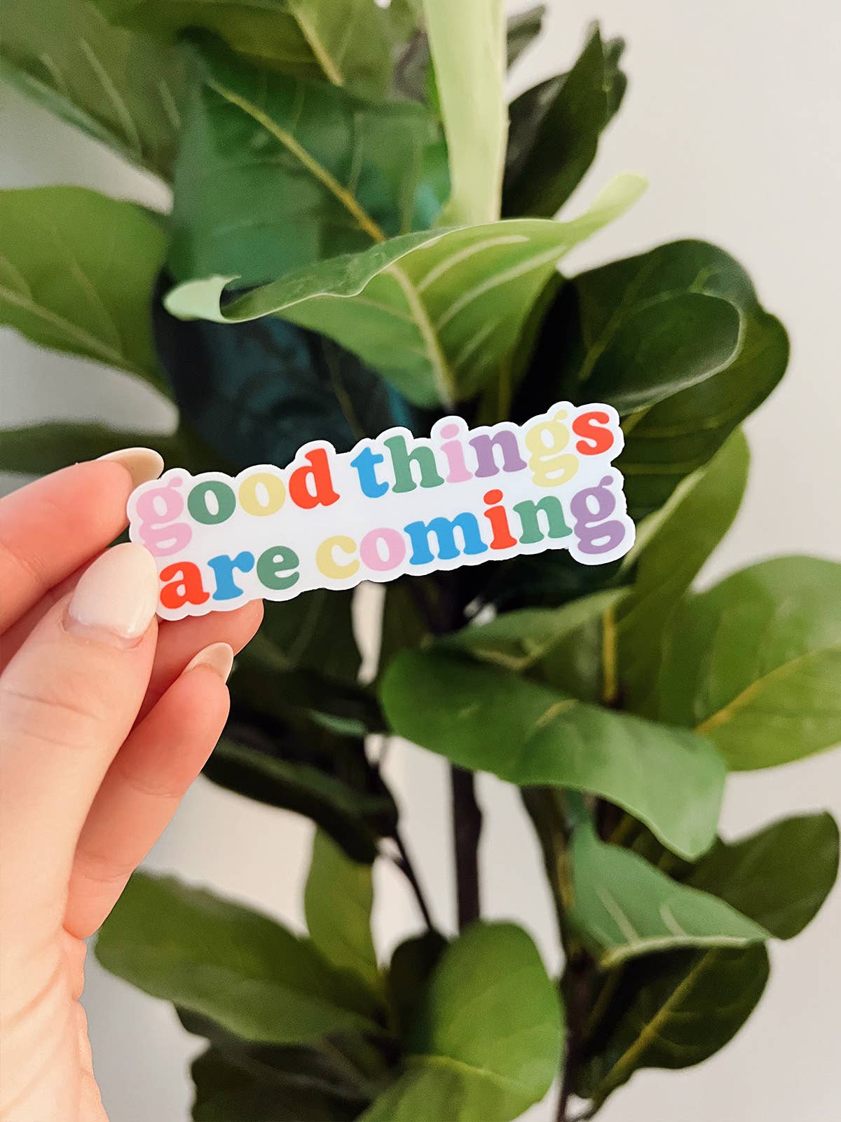 Good Things Are Coming Vinyl Sticker (Multi-Colored)