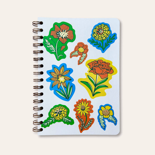 Wild Flower Notebook | Wire Bound