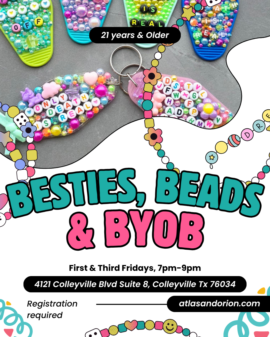 Besties, Beads & BYOB — Creative Friday Night Workshops