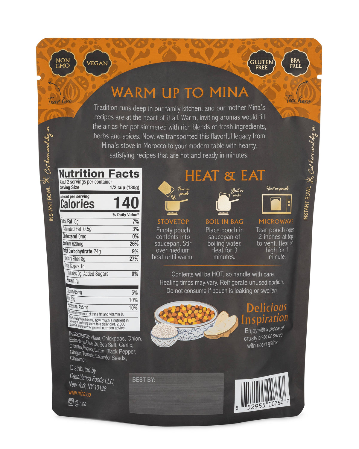 10 oz Hummus Moroccan Chickpeas