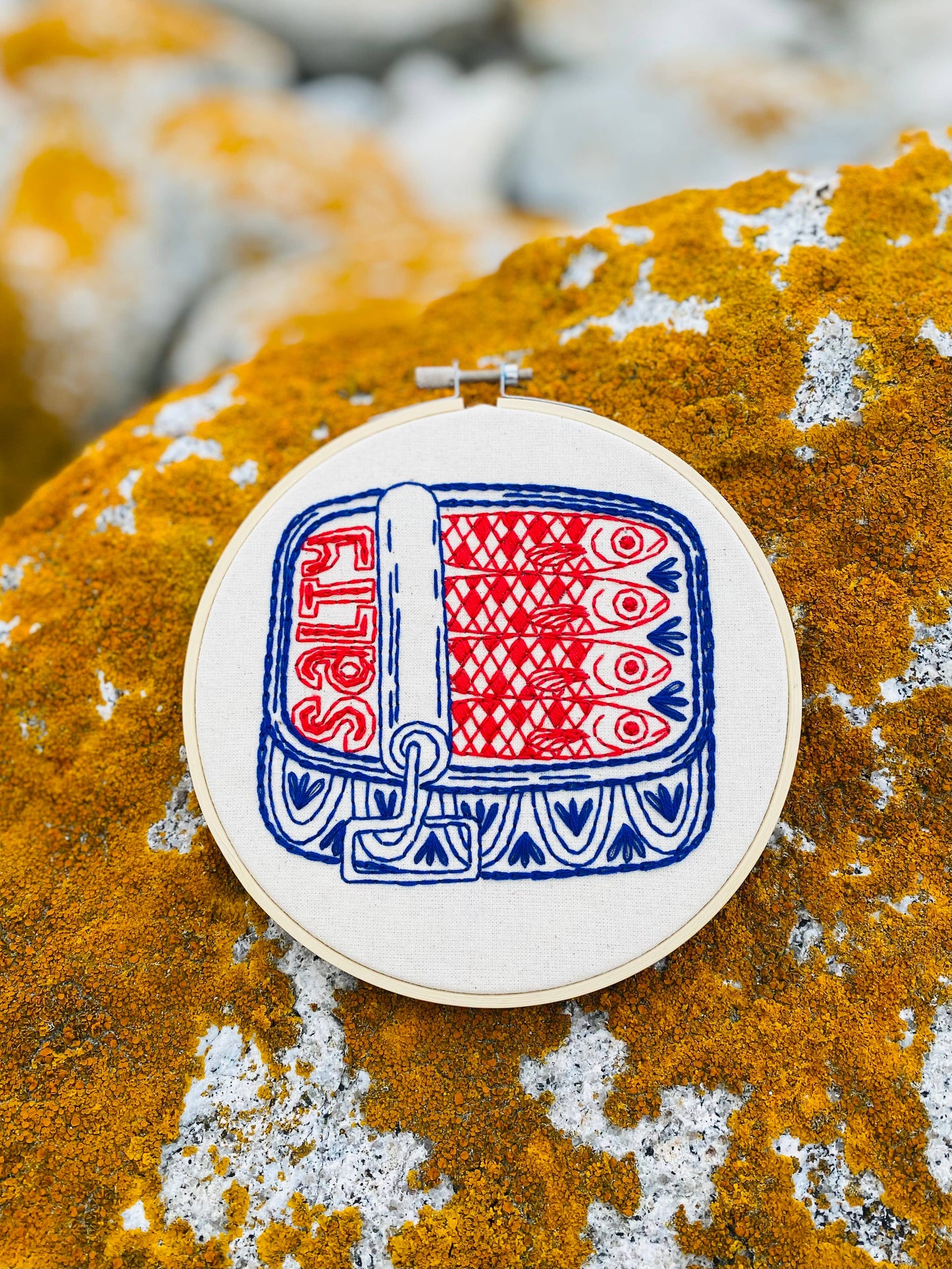 Sardines Complete Embroidery Kit