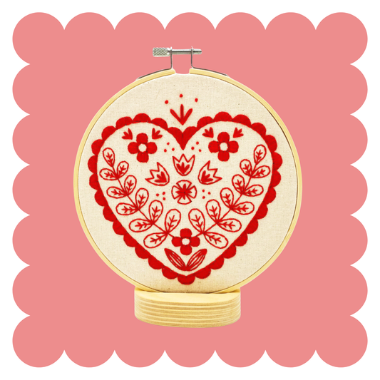 Nordic Heart Complete Embroidery Kit