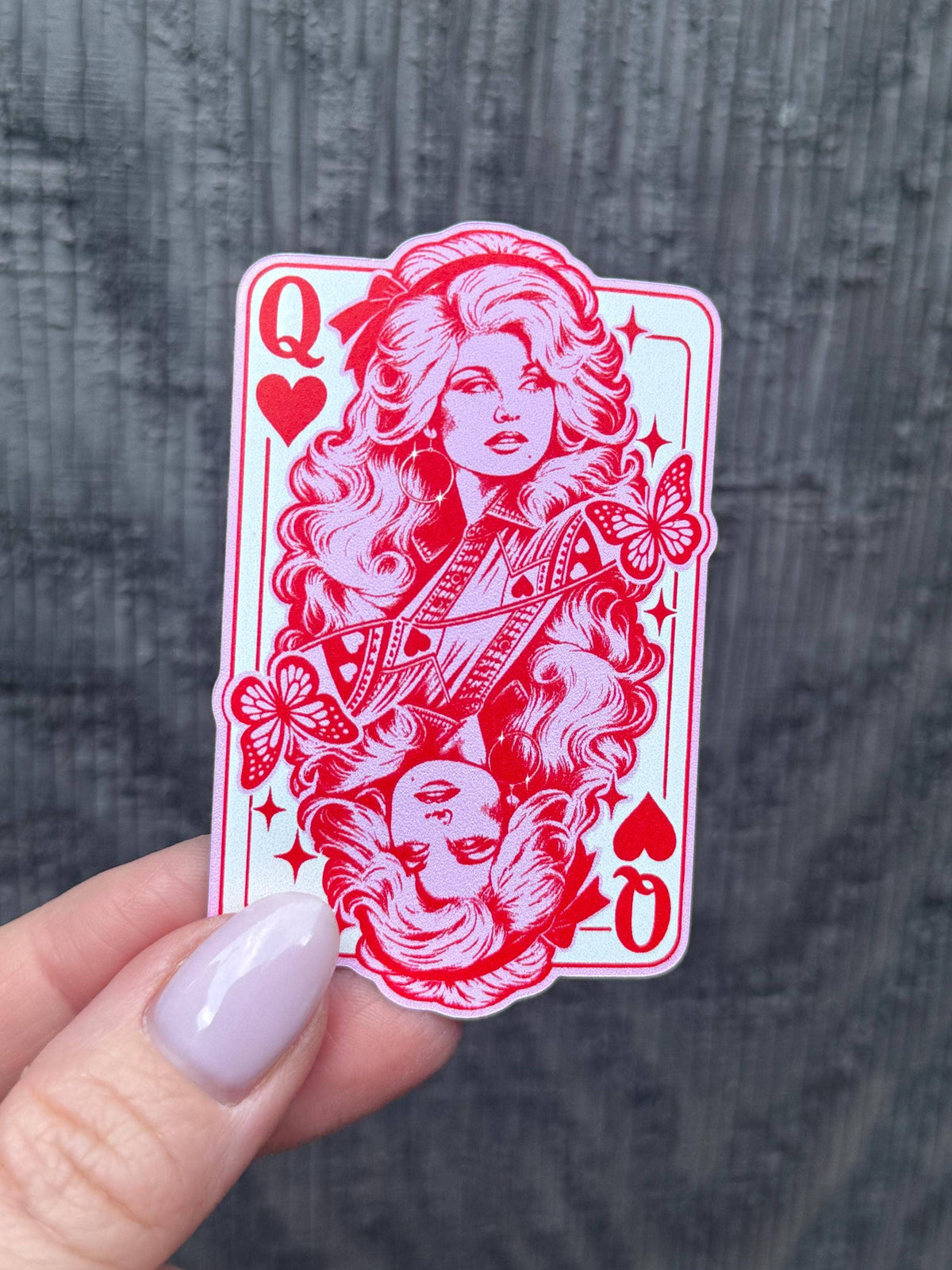 Dolly Parton Queen of Hearts Sticker