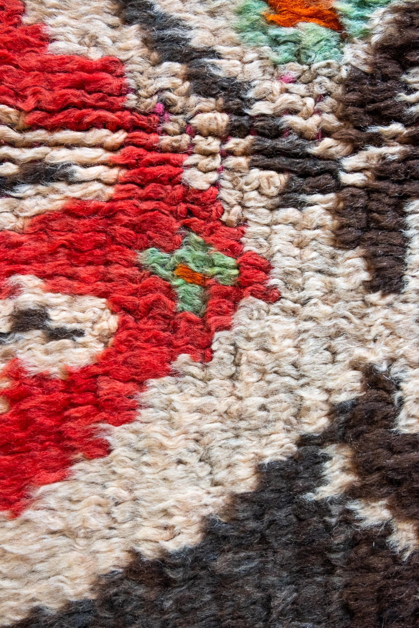 Moroccan Boujaad Accent Rug: Handcrafted Geometric Pattern for Bohemian Decor, Southwestern Style