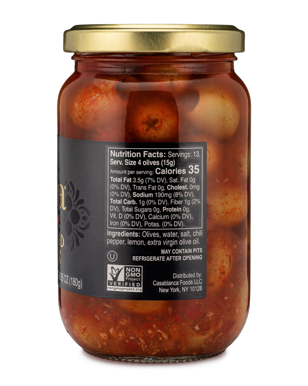 12.5oz Spicy Pitted Olive Mix