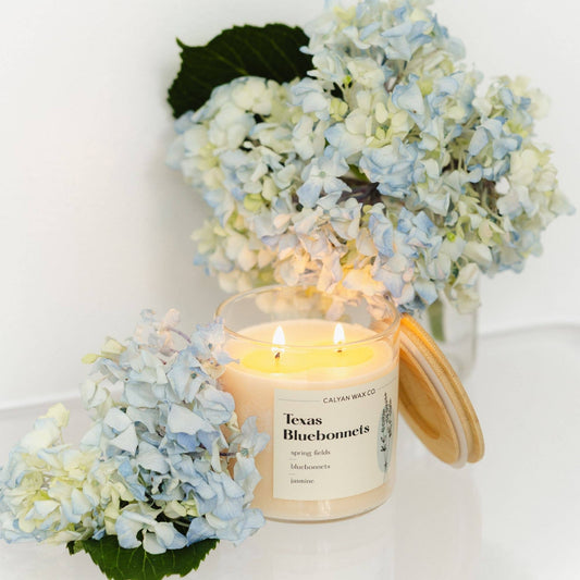 Texas Bluebonnet - Glass Tumbler Soy Candle