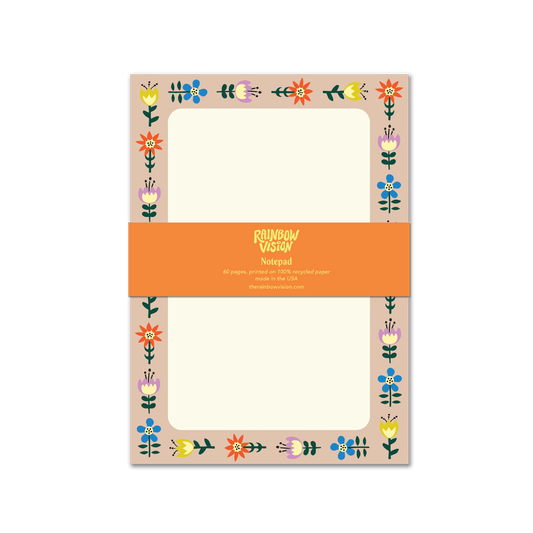 Folk Floral Notepad