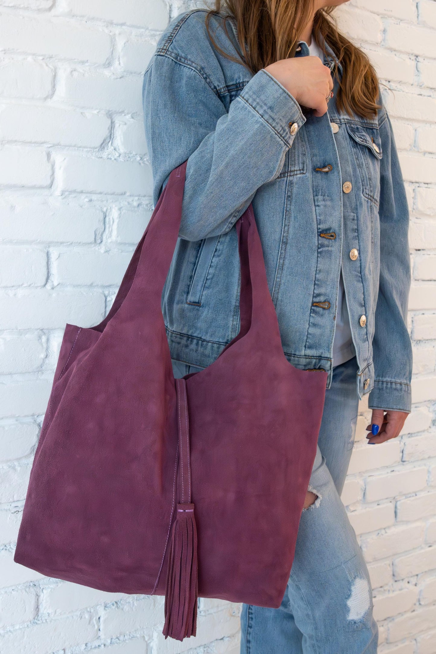 Moroccan Handcrafted Leather Tote: Stylish Everyday Carry for Work, Travel & Shopping, Slouchy Hobo Bag