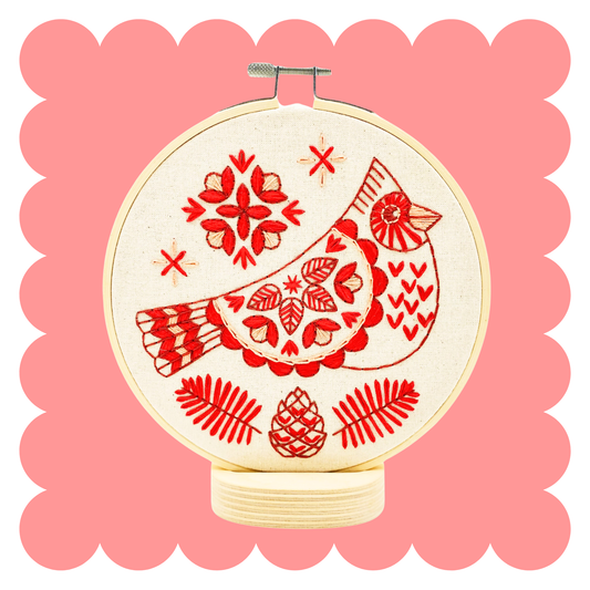 Cardinal Complete Embroidery Kit