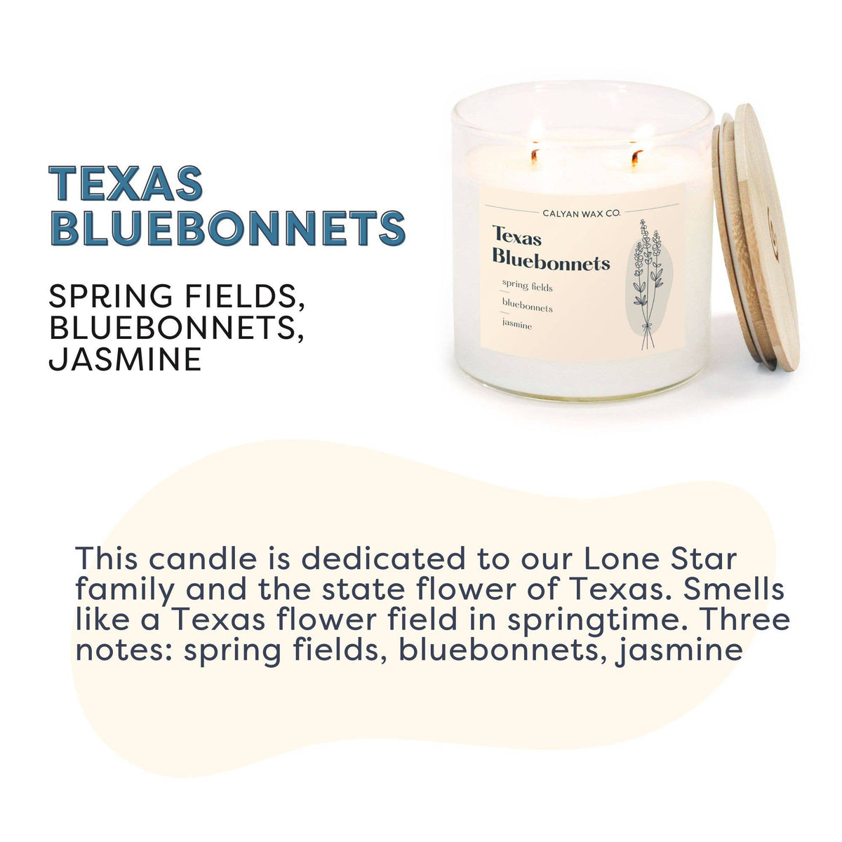 Texas Bluebonnet - Glass Tumbler Soy Candle