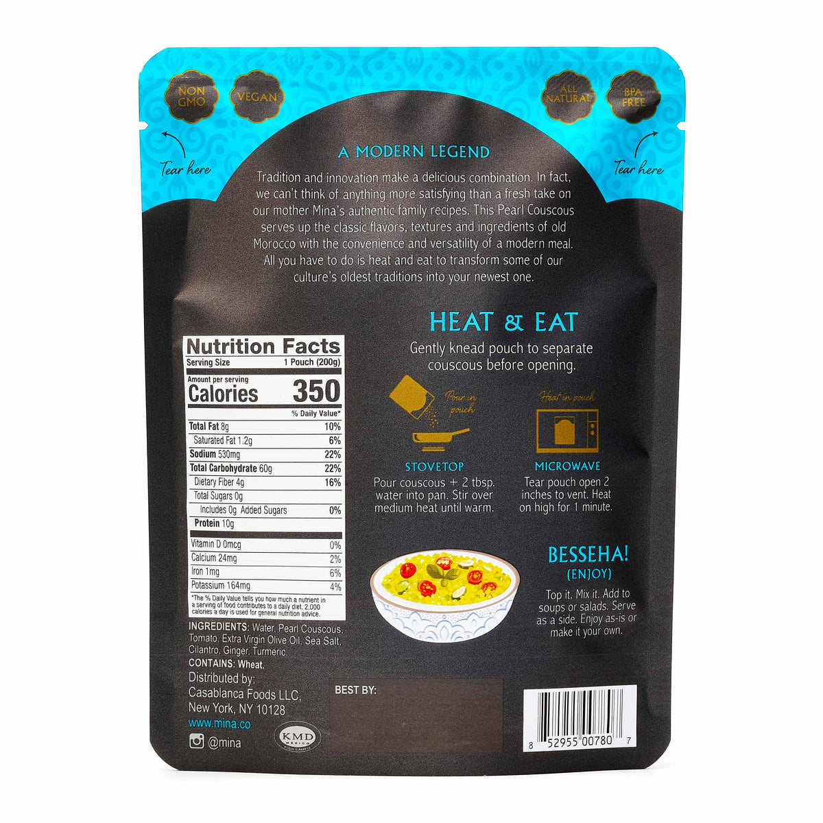 7 oz Pearl Couscous with Turmeric & Ginger