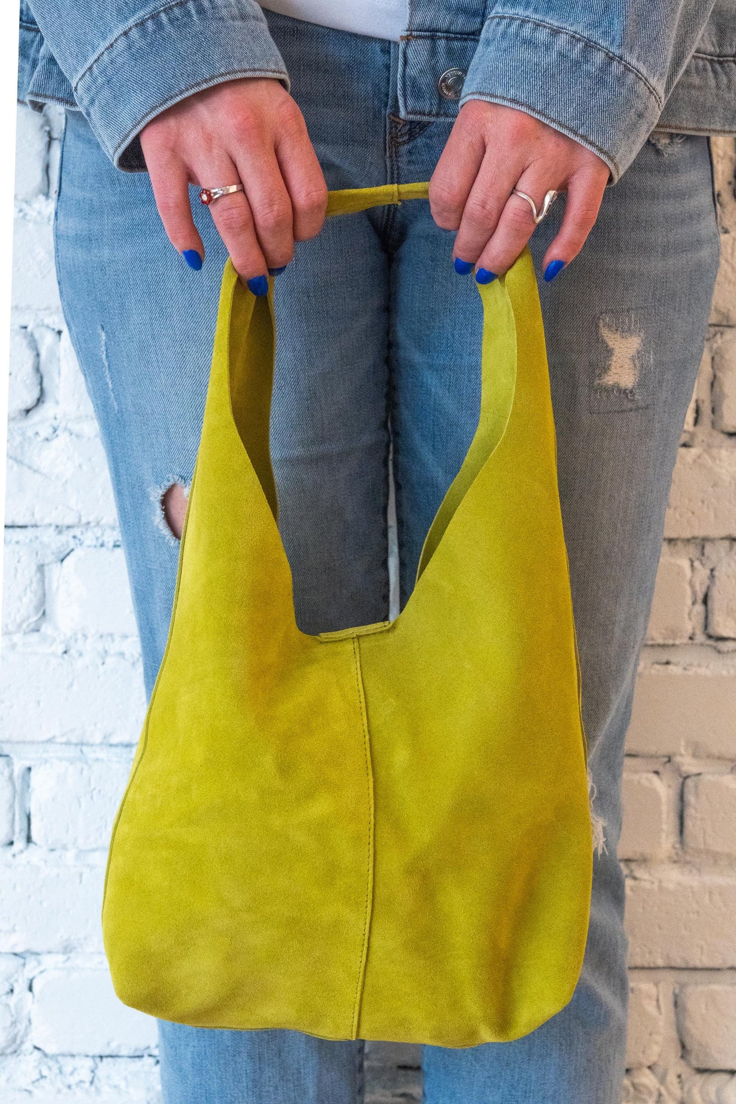 Artisanal Moroccan Suede Hobo Bag: Handcrafted Bohemian Chic Leather Purse for Women