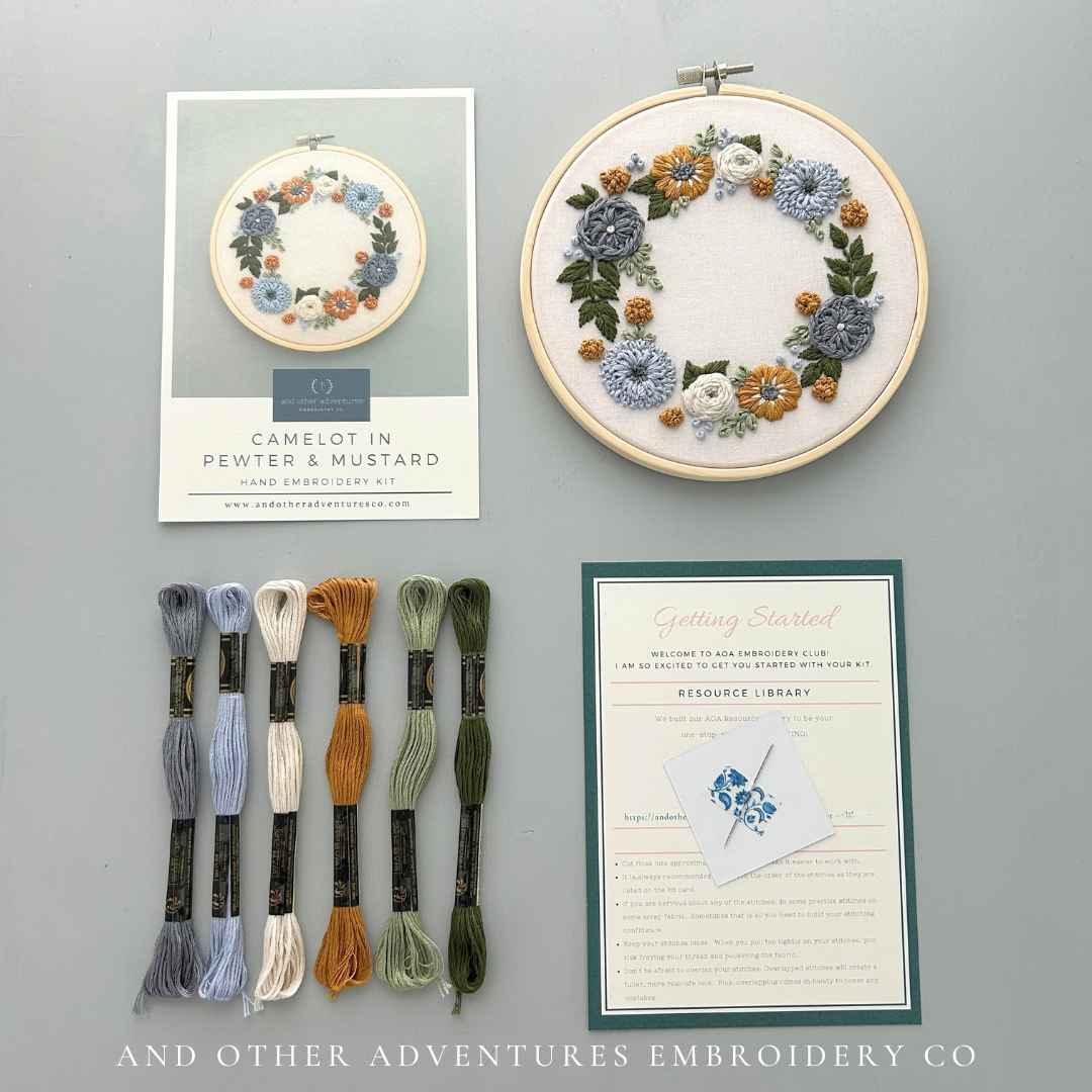 Hand Embroidery Kit - Cottage Pumpkin