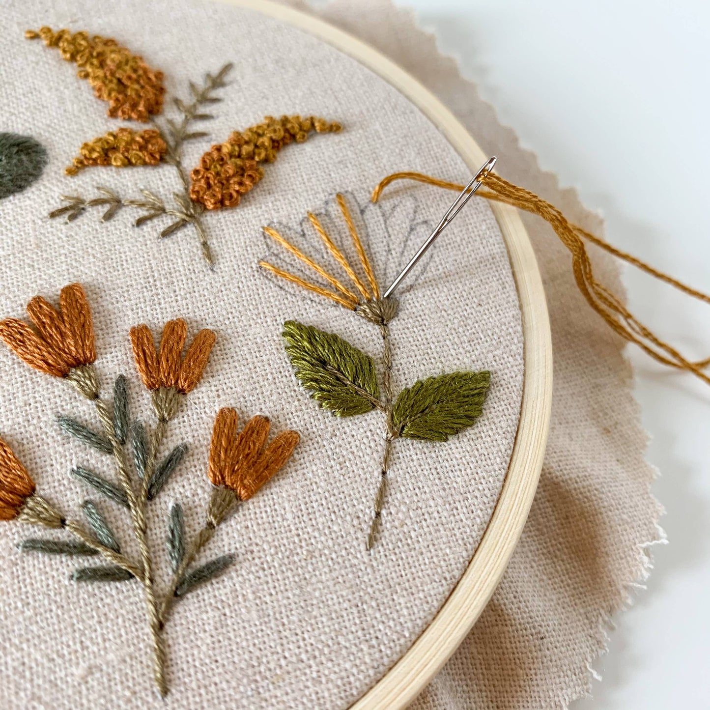 Botanical Embroidery DIY Kit