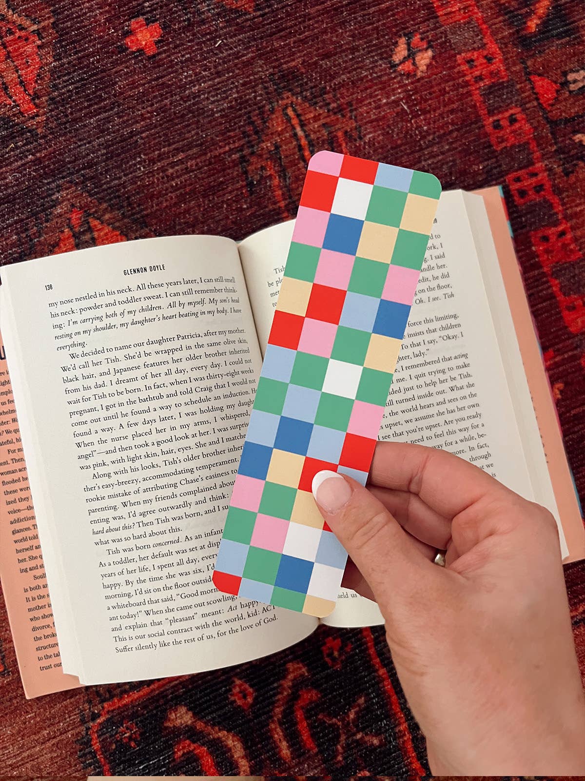 Checkered Bookmark - Multi-Colored