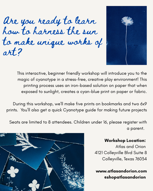 Sun Kissed Prints: An Introductory Cyanotype Workshop