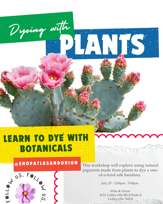 Dyeing with Plants: Silk Bandana Workshop