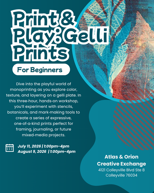 Print & Plate: Gelli Prints on Paper