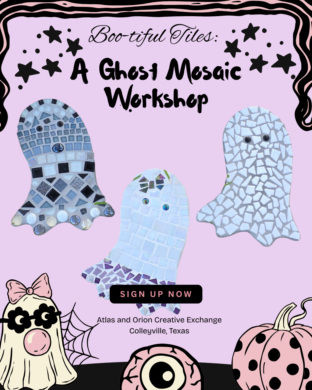 BOO-tiful Tiles: Ghost Mosaics Workshop