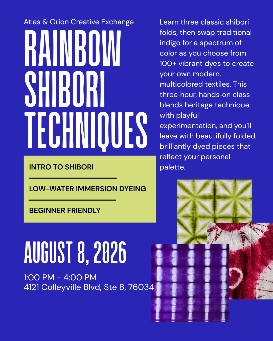 Rainbow Shibori Techniques