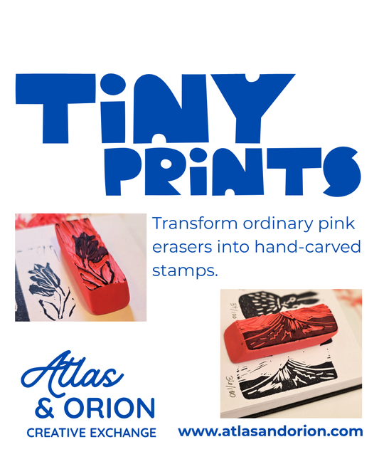 Tiny Prints: Making Stamps with Pink Erasers